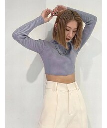 EMODA | ハイネッククロップニット(ニット/セーター)
