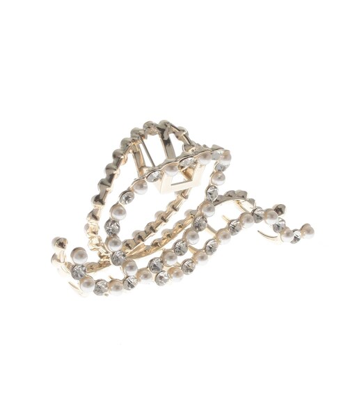 EATME（イートミー）の「ビジューヘアクリップ（バレッタ/ヘアクリップ・レディース・ゴールド・F）」の2枚目の写真