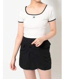 EVRIS | リンガーショートTシャツ(Tシャツ/カットソー)