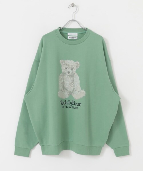SENSE OF PLACE by URBAN RESEARCH（センスオブプレイスバイアーバンリサーチ）の「『別注』TeddyBear×SENSE OF PLACE　テディベアクルーネックスウェット（スウェット・メンズ・NAVY/OATMEAL/MINT・M/L）」の20枚目の写真