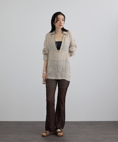 ADAM ET ROPE'（アダムエロペ）の「【J'aDoRe・店舗限定】【BIRKENSTOCK(ビルケンシュトック)】Arizona Big Buckle TEX Raffia（サンダル・レディース・ブラウン・36/37/38/39）」の8枚目の写真