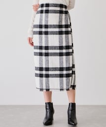 Jayro（ジャイロ）の「シャギーチェックナロースカート（スカート・レディース）」