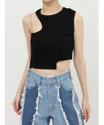 EVRIS | カッティングチェーントップス(Tシャツ/カットソー)
