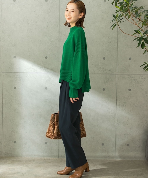 URBAN RESEARCH ROSSO（アーバンリサーチロッソ）の「カーブフォルムハイウエストパンツ（その他パンツ・レディース・VERY PERI/CHARCOAL・36/38）」の8枚目の写真