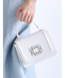 MERCURYDUO | ビジュー付プリーツBAG(ショルダーバッグ)