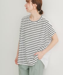 ITEMS URBANRESEARCH | ナイロンドッキングフレンチプルオーバー(Tシャツ/カットソー)