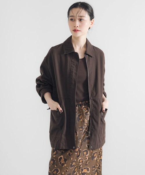 URBAN RESEARCH（アーバンリサーチ）の「コットンオックスカバーオール（カバーオール・レディース・CHERRY RED/BROWN/NAVY・FREE）」の2枚目の写真