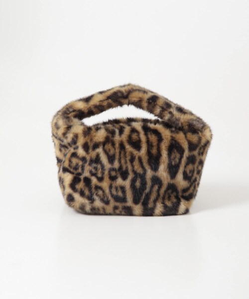 URBAN RESEARCH Sonny Label（アーバンリサーチサニーレーベル）の「LE VERNIS　Fake fur micro bag（ハンドバッグ・レディース・ブラウン/レオパード・one）」の2枚目の写真