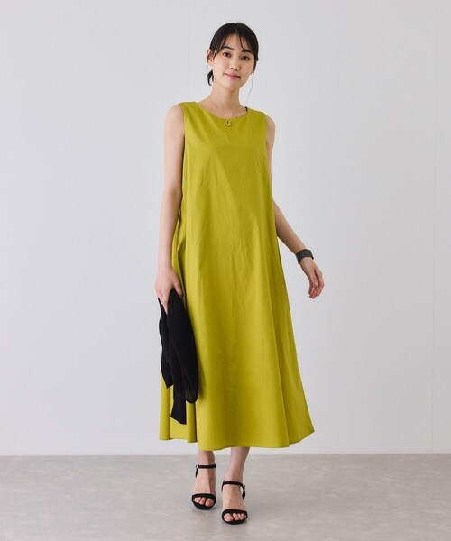 Jayro（ジャイロ）の「ノースリーブフレアワンピース（ワンピース・レディース・ブラック/グリーン/キミドリ/ネイビー/ピンク・F）」の19枚目の写真