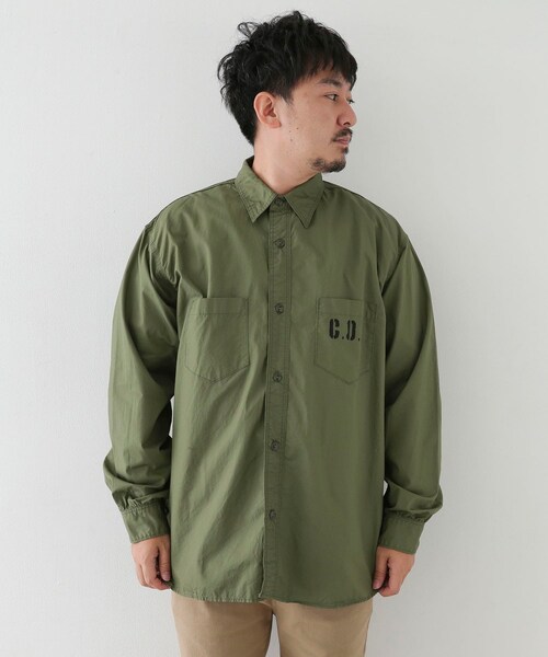 URBAN RESEARCH Sonny Label（アーバンリサーチサニーレーベル）の「CAL O LINE　UTILITY SHIRTS（ミリタリージャケット・メンズ・KHAKI/OLIVE DRAB・M/L）」の14枚目の写真