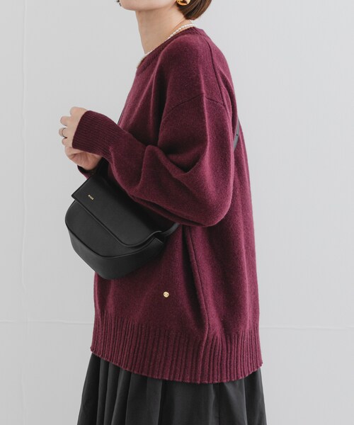 URBAN RESEARCH ROSSO（アーバンリサーチロッソ）の「F by ROSSO　ハミルトンクルーネックニット（ニット/セーター・レディース・L/GREIGE/GRAY/D/CHERRY/BLUE・FREE）」の19枚目の写真