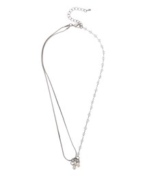 MERCURYDUO | クリスタルチェーンチョーカーネックレス(ネックレス)