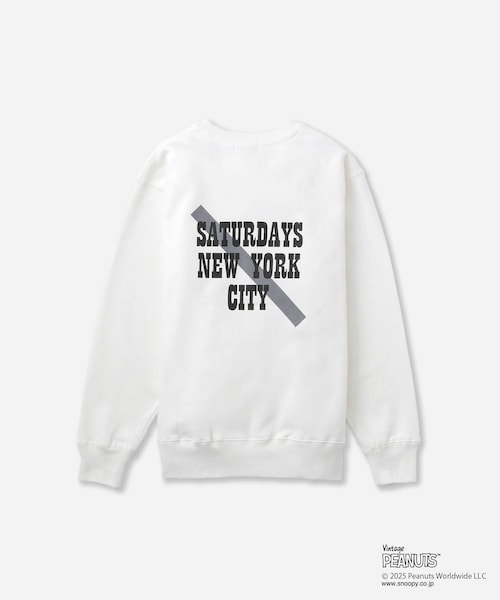 Saturdays NYC(サタデーズ ニューヨークシティ )の「PEANUTS x Saturdays NYC Gang Crew Sweatshirt(スウェット・レディース・ホワイト・L/M/XL)」の5枚目の写真