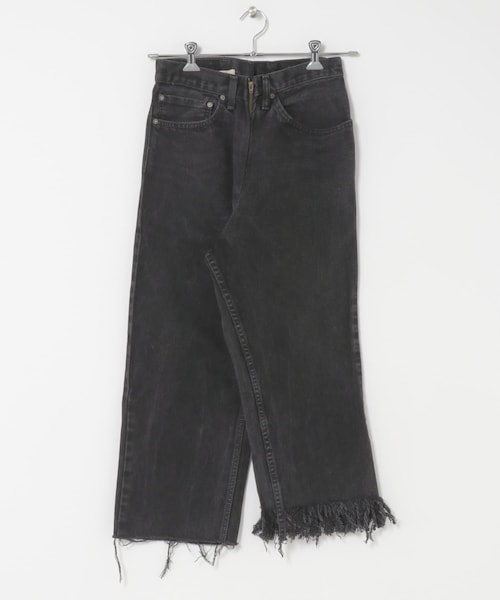 THE GOODLAND MARKET（ザグッドランドマーケット）の「fringe denim PT-BLACK（デニムパンツ・レディース・black1/black2/black3/black4/black5/black6/black7/black8/black9/black10/black11/black12/black13/black14/black15・26/28）」の8枚目の写真