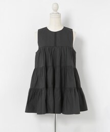 FANAKA　Poplin tiered blouse