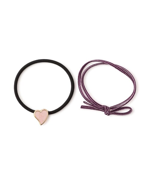ROPE' PICNIC（ロペピクニック）の「ハートモチーフヘアゴムセット（ヘアゴム・レディース・ブラック/ベージュ/ピンク・F）」の14枚目の写真