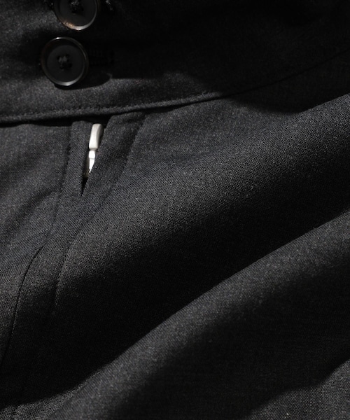 ADAM ET ROPE'（アダムエロペ）の「【AURALEE/オーラリー】ULTRA FINE TROPICAL WOOL ZIP BLOUSON（ブルゾン・メンズ・チャコール/カーキ・3/4）」の19枚目の写真