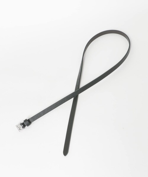 URBAN RESEARCH DOORS（アーバンリサーチドアーズ）の「ソフトレザーナローベルト（ベルト・レディース・CHARCOAL/CREAM・one）」の9枚目の写真