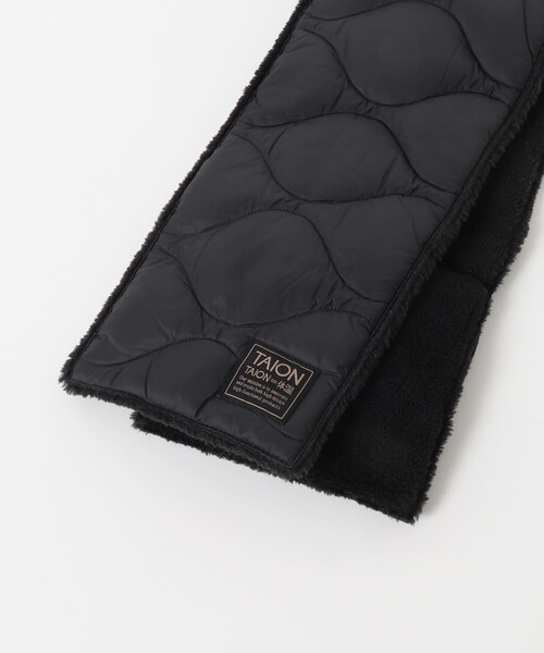 ITEMS URBANRESEARCH（アイテムズ アーバンリサーチ）の「TAION　Reversible Down Scarf（マフラー・メンズ・BLK/G.BEIGE/D.OLIVE/D.NAVY/PAINT CAMO・-0）」の11枚目の写真