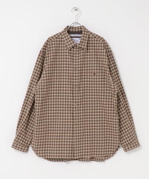 EKAL(エカル)の「WHITE MOUNTAINEERING GUSSET SLEEVE ELT PKT SHIRTS(シャツ/ブラウス・メンズ・NAVY/BROWN・2/3)」の1枚目の写真