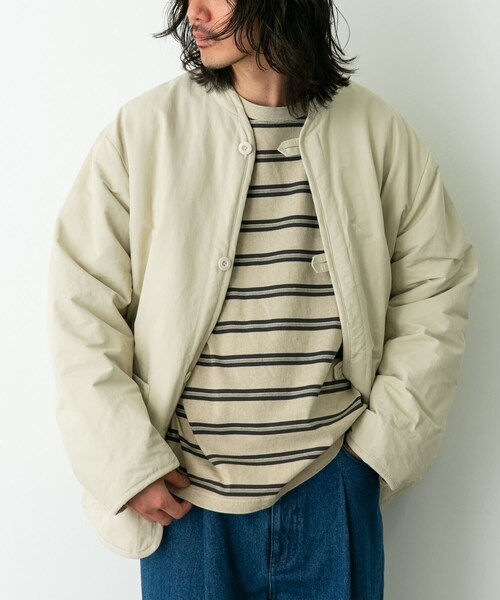 URBAN RESEARCH Sonny Label（アーバンリサーチサニーレーベル）の「『別注』ARMY TWILL×Sonny Label　Reversible Jacket（テーラードジャケット・メンズ・IVORY/KHAKI/BLACK/NAVY・S/M/L）」の21枚目の写真