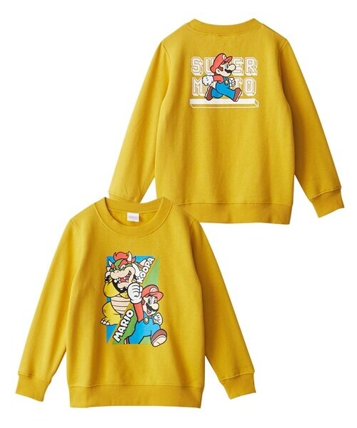 nissen（ニッセン）の「【スーパーマリオ】プリントスウェットトレーナー（男の子・女の子）（スウェット・キッズ・チャコール/ブルー/イエロー・100/110/120/130）」の11枚目の写真
