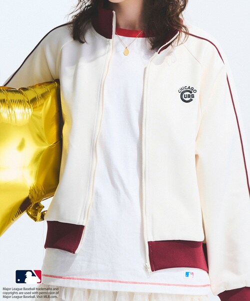 ROPE' PICNIC(ロペピクニック)の「【MLB COLLECTION BY JUN】トラックジャケット(ブルゾン・レディース・オフホワイト/ネイビー/ワイン系・38)」の18枚目の写真