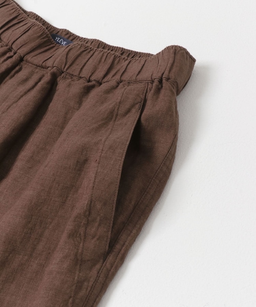 URBAN RESEARCH（アーバンリサーチ）の「YLEVE　LINEN POPLIN PANTS（その他パンツ・メンズ・011 SUMI/050 BROWN・3/4）」の12枚目の写真