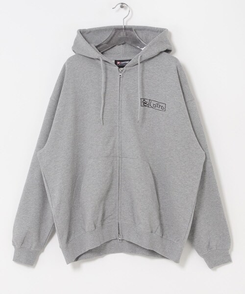 URBAN RESEARCH（アーバンリサーチ）の「LOTTO　itteki LOGO ZIP HOODIE（パーカー・メンズ・BLACK/GRAY・M/L/XL/XXL）」の12枚目の写真