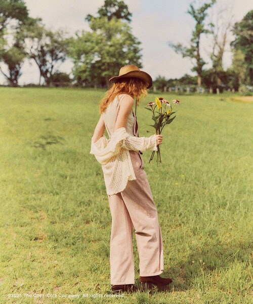 VIS(ビス)の「【Coca-Cola】VIS別注エンブロイダリーサロペット(サロペット/オーバーオール・レディース・ブルー系/ピンク・F)」の10枚目の写真