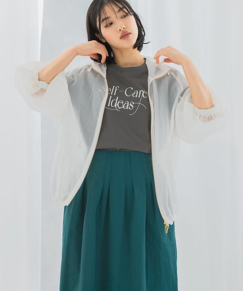 URBAN RESEARCH ROSSO（アーバンリサーチロッソ）の「シアーパーカーブルゾン（ブルゾン・レディース・black/white・FREE）」の5枚目の写真