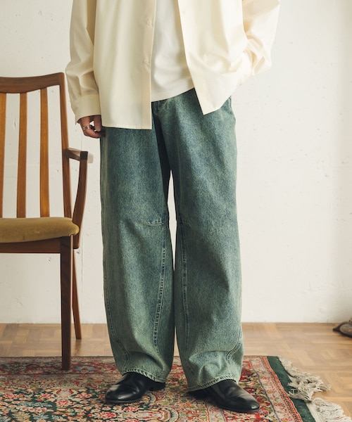 SENSE OF PLACE by URBAN RESEARCH(センスオブプレイスバイアーバンリサーチ)の「カラーカーブデニム(デニムパンツ・メンズ・BLACK/L.INDIGO/ONE WASH・M/L)」の2枚目の写真
