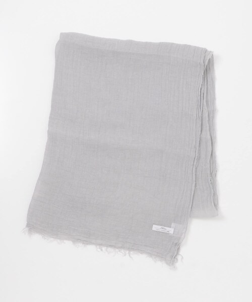 URBAN RESEARCH Sonny Label（アーバンリサーチサニーレーベル）の「イタリア製リネンストール（ストール/ショール・レディース・オレンジ/ネイビー/Lグレー・one）」の6枚目の写真