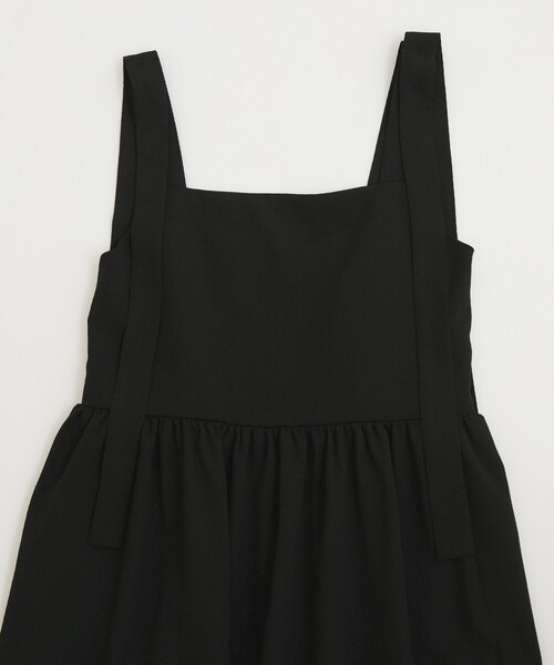 VIS（ビス）の「【WEB限定】ロングストラップリボンティアードワンピース（ワンピース・レディース・ブラック/ベージュ・F）」の17枚目の写真