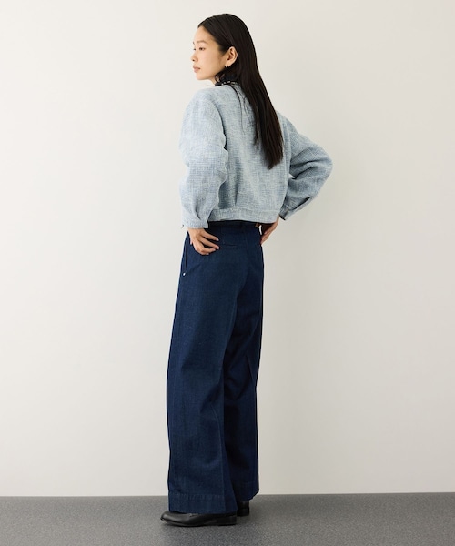 ROPE'（ロペ）の「ツイードノーカラージャケット（ノーカラージャケット・レディース・キナリ系/サックス・F）」の17枚目の写真