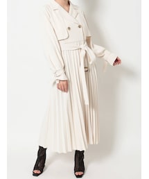 MERCURYDUO | プリーツドレストレンチコート(トレンチコート)