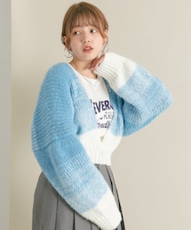 KBF | 『WEB/一部店舗限定』グラデーションショートカーディガン(カーディガン/ボレロ)