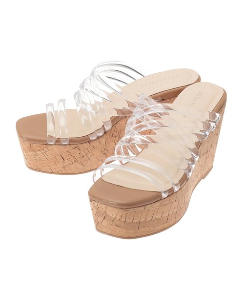 MERCURYDUO（マーキュリーデュオ）の「クリアチューブウェッジサンダル（サンダル・レディース・ブラック/ブラウン/ミックス/クリア・36/38/34）」の12枚目の写真