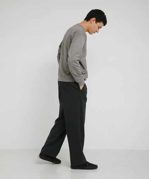 URBAN RESEARCH Sonny Label（アーバンリサーチサニーレーベル）の「クリーミータッチクルーネックプルオーバー（スウェット・メンズ・グレージュ/チャコール/ブルー・M/L/XL）」の16枚目の写真