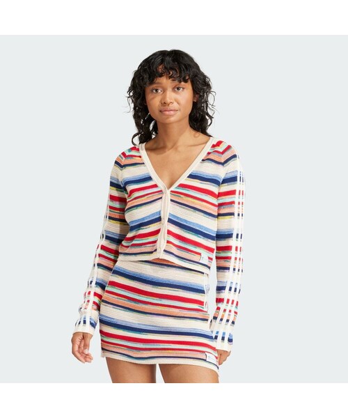 adidas（アディダス）の「KSENIASCHNAIDER ニットカーディガン（トップス・レディース・マルチ・XS/S/M/L/XL/2XL/3XL/4XL/5XL/J/XS/J/S/J/M/J/L/J/XL/J/2XL/J/3XL）」の2枚目の写真