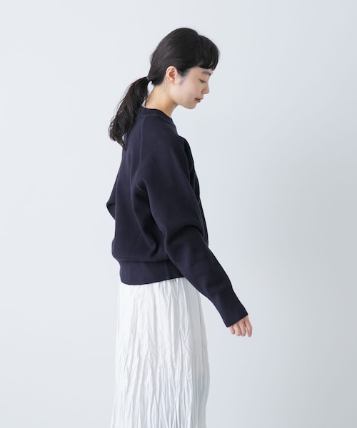 かぐれ(カグレ)の「コットンスウェットニット(ニット/セーター・レディース・LIGHT GRAY/DARK NAVY・Free)」の22枚目の写真