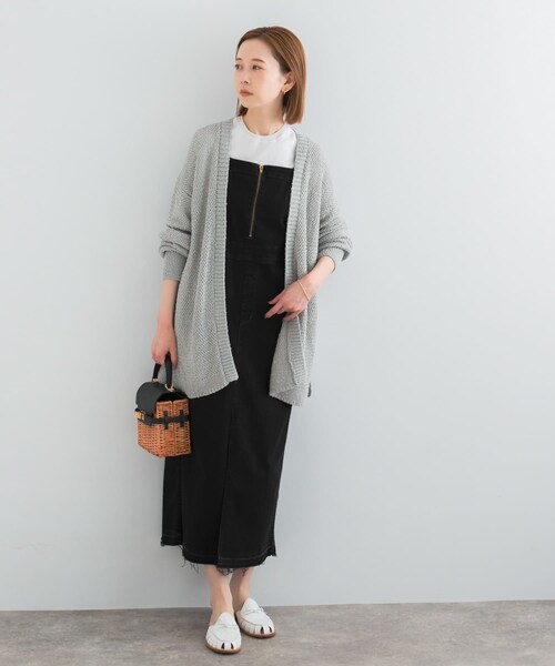 URBAN RESEARCH ROSSO（アーバンリサーチロッソ）の「透かし編みミドルカーディガン（カーディガン/ボレロ・レディース・gray/camel・FREE）」の15枚目の写真