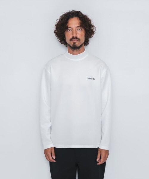 URBAN RESEARCH Sonny Label（アーバンリサーチサニーレーベル）の「OOPS×RYUAMBE 　モックネックロングTシャツ（Tシャツ/カットソー・メンズ・OFF/BLACK/GREEN・M/L/XL）」の10枚目の写真