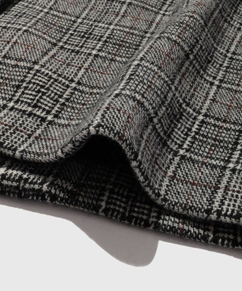 ADAM ET ROPE'(アダムエロペ)の「グレンチェックダブルフェイスチェスターコート(チェスターコート・メンズ・ブラック系・L/M)」の12枚目の写真