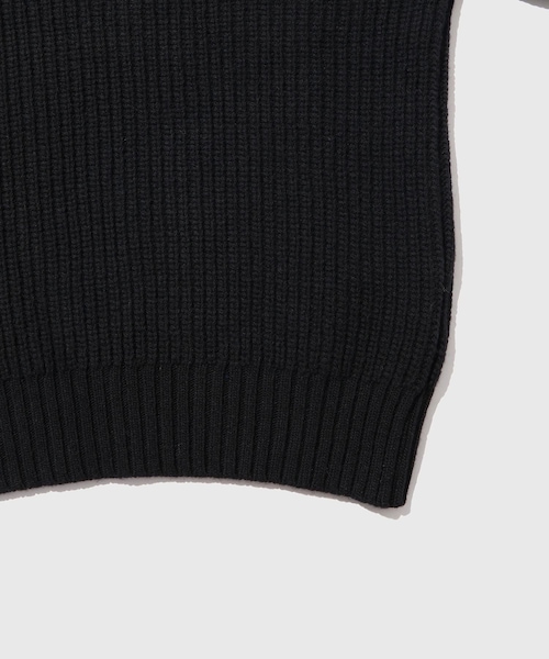 ADAM ET ROPE'(アダムエロペ)の「【mfpen/エムエフペン】Collar Sweater(ニット/セーター・メンズ・ブラック・L/M)」の7枚目の写真