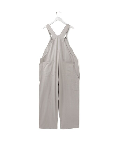 ADAM ET ROPE'（アダムエロペ）の「【Baserange（ベースレンジ）】GREN OVERALLS（サロペット/オーバーオール・レディース・ライトグレー・S）」の3枚目の写真