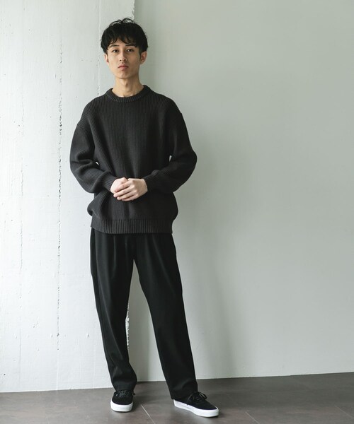 URBAN RESEARCH DOORS(アーバンリサーチドアーズ)の「畦ニット クルーネックプルオーバー(ニット/セーター・メンズ・RED/GRAY/BLUEGREEN/CHARCOAL・M/L)」の22枚目の写真