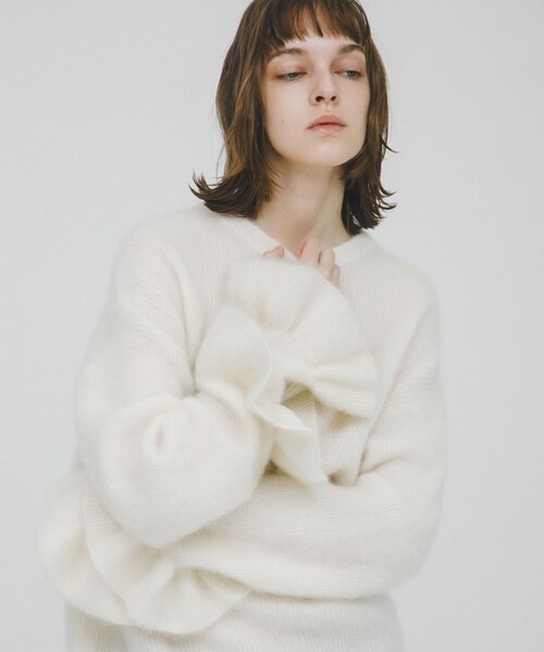 LAATO（ラート）の「frill sleeve mohair knit（ニット/セーター・レディース・パール/シャドウ・Free）」の3枚目の写真