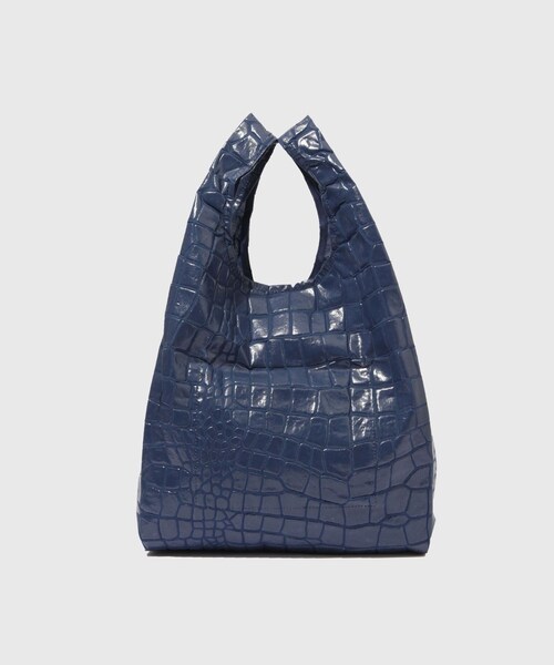 ADAM ET ROPE'(アダムエロペ)の「【HOLO MARKET/ホロマーケット】UMASETEYO Tote Bag(トートバッグ・メンズ・キナリ/ネイビー/オレンジ・F)」の7枚目の写真