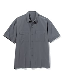 nissen | 風が通るメッシュストレッチオーバーサイズシャツ（セットアップ可能）(シャツ/ブラウス)